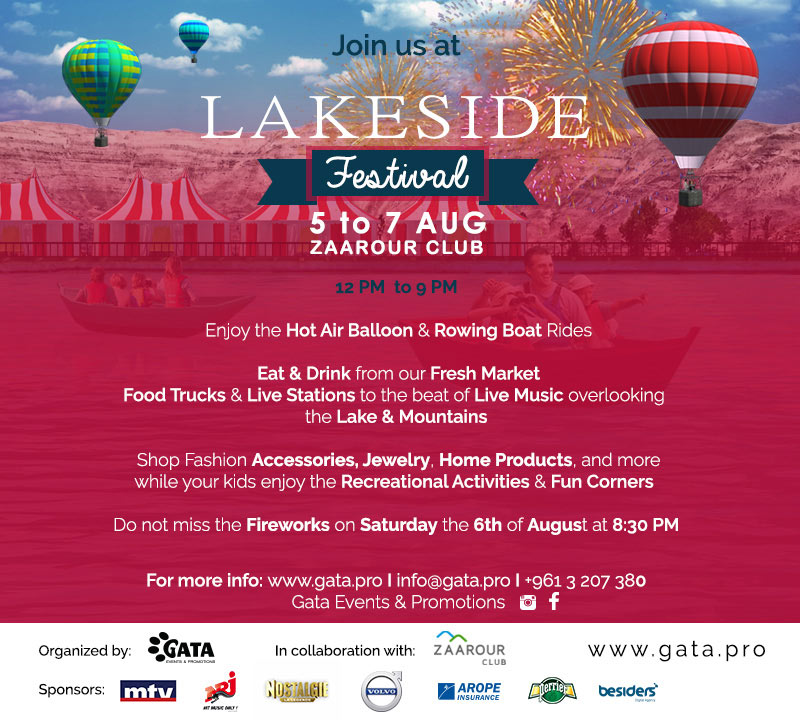 Lakeside Festival - Zaarour Club - 5 to 7 AUG‏