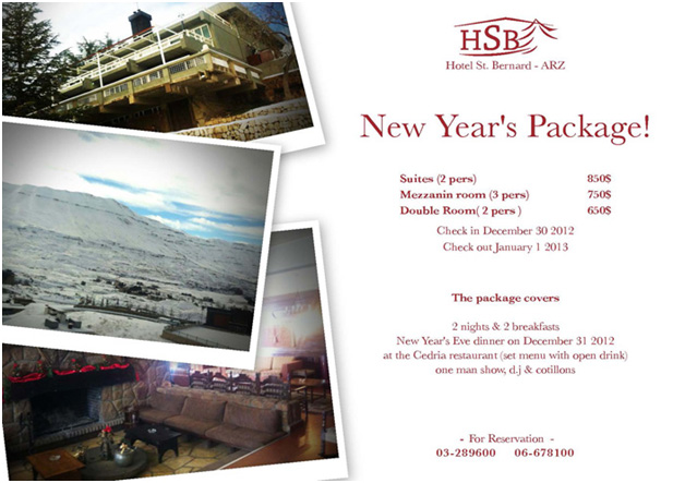 New Year's eve 2013 At Hotel St. Bernard ARZ