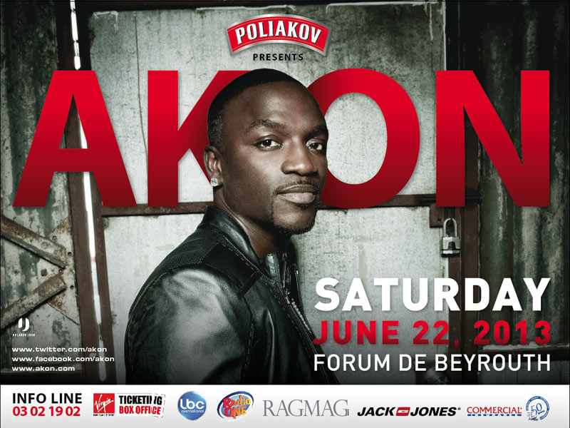 AKON in Beirut, 2013‏