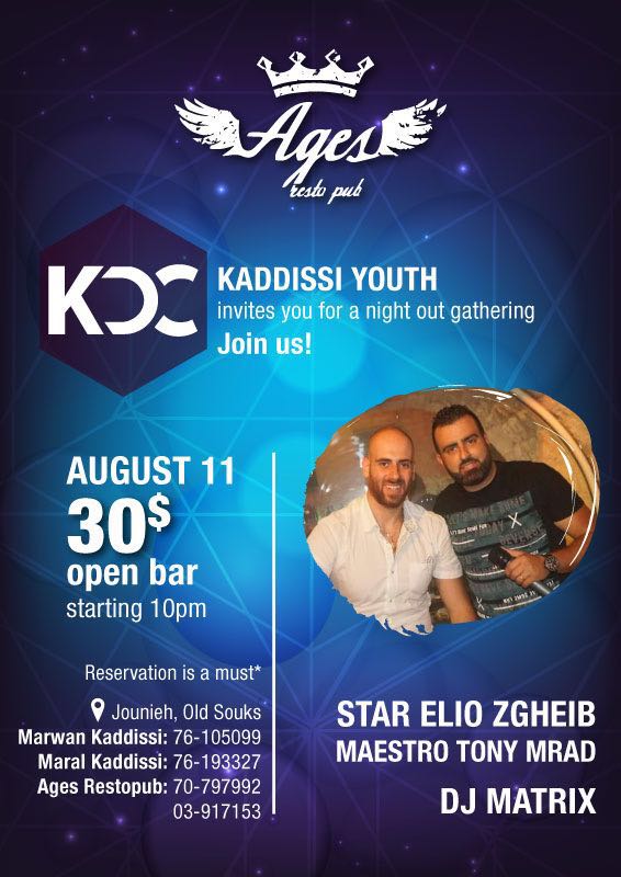 Kaddissi Youth, invites you for a night out gathering